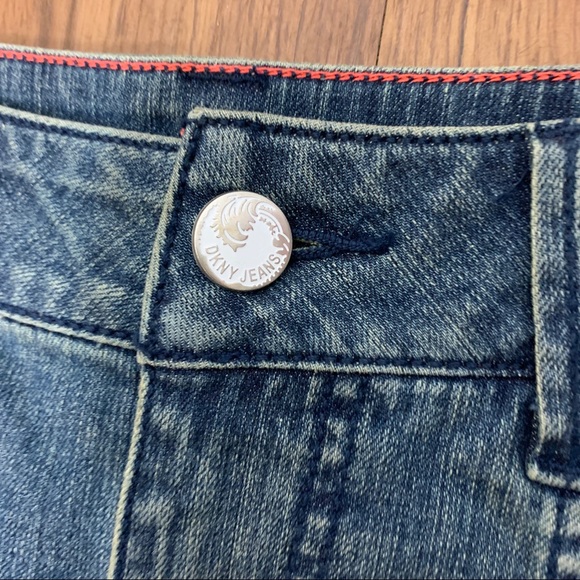 DKNY Jeans Flounce Denim Skirt - Picture 2 of 8